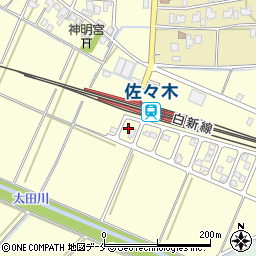 新潟県新発田市上中沢462-9周辺の地図