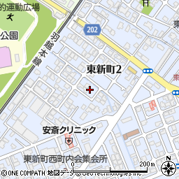新潟県新発田市東新町2丁目周辺の地図
