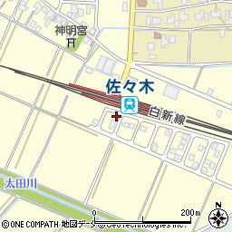 新潟県新発田市上中沢462-13周辺の地図