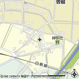 新潟県新発田市上中沢304周辺の地図