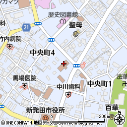 新潟家庭裁判所　新発田支部調査官室周辺の地図