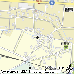 新潟県新発田市上中沢337周辺の地図