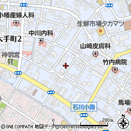 新潟県新発田市大手町1丁目周辺の地図