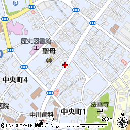 新潟県新発田市中央町周辺の地図