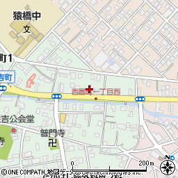 新発田住吉郵便局周辺の地図