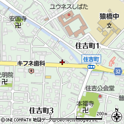 亀ふく　新発田店周辺の地図