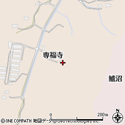 宮城県角田市小田専福寺周辺の地図