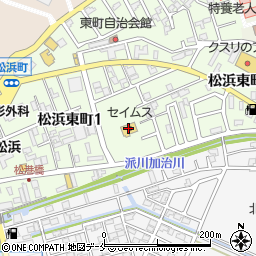 ドラッグセイムス松浜店周辺の地図