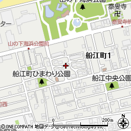 船江公園周辺の地図