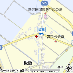 新潟県新発田市板敷周辺の地図