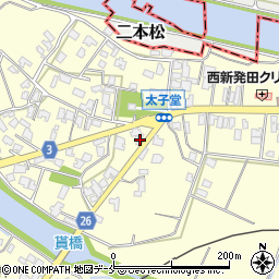 新潟県新発田市佐々木589-1周辺の地図