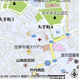 新潟日報社新発田支局周辺の地図