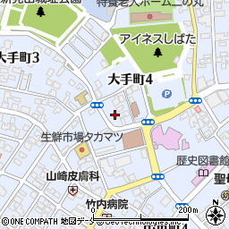 新潟日報新発田支局周辺の地図