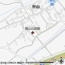 笹山公民館周辺の地図