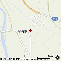 宮城県白石市小原冷清水18周辺の地図