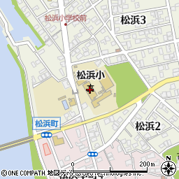 市立松浜小学校周辺の地図