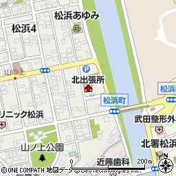 新潟市北区役所北出張所周辺の地図