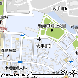 新発田城址公園駐車場周辺の地図