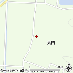 宮城県角田市尾山大門周辺の地図