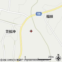 宮城県白石市大鷹沢三沢（笠松）周辺の地図
