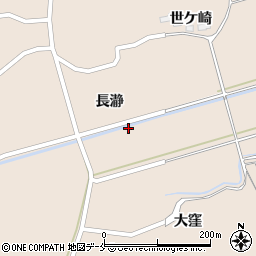 宮城県角田市小田（長瀞）周辺の地図