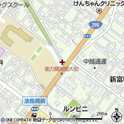 新潟県新発田市新富町周辺の地図