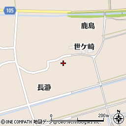 宮城県角田市小田（中江）周辺の地図