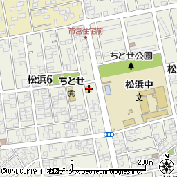 セブンイレブン新潟松浜６丁目店周辺の地図