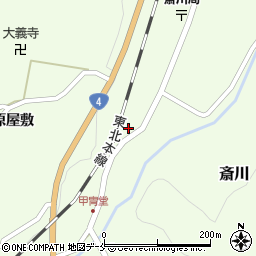 宮城県白石市斎川当町頭35周辺の地図