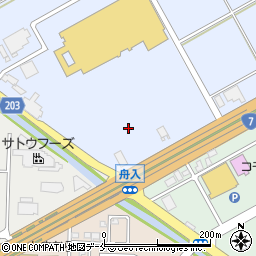 新潟県新発田市舟入周辺の地図