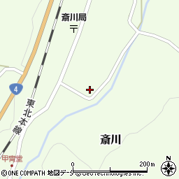宮城県白石市斎川町屋敷72周辺の地図