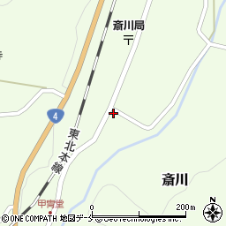 宮城県白石市斎川町屋敷56周辺の地図