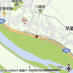 新潟県新発田市早道場周辺の地図