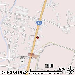 窪田郵便局周辺の地図