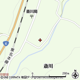 宮城県白石市斎川町屋敷73周辺の地図