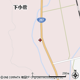 山形県米沢市下小菅598周辺の地図