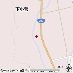 山形県米沢市下小菅606周辺の地図