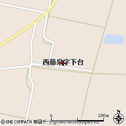山形県米沢市六郷町西藤泉字下台周辺の地図