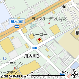 ジーユー新発田店周辺の地図