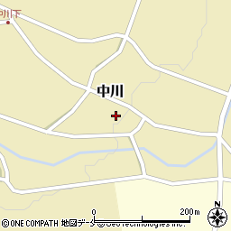 新潟県新発田市中川963周辺の地図