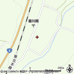 宮城県白石市斎川町屋敷47周辺の地図