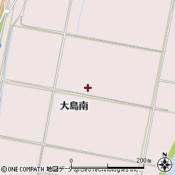 宮城県角田市角田大島南周辺の地図