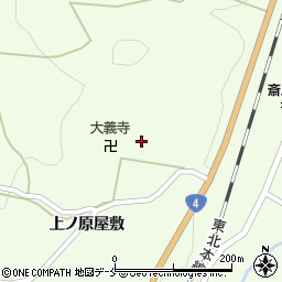 宮城県白石市斎川町西浦周辺の地図