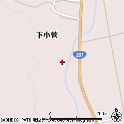 山形県米沢市下小菅614周辺の地図