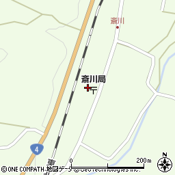 宮城県白石市斎川町屋敷14周辺の地図