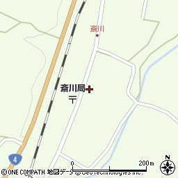 宮城県白石市斎川町屋敷36周辺の地図