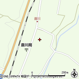 宮城県白石市斎川町屋敷周辺の地図