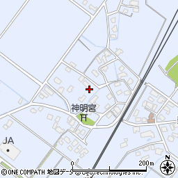 新潟県新発田市島潟周辺の地図