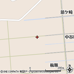 宮城県角田市小田中谷地周辺の地図