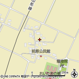 山形県米沢市下新田前原周辺の地図